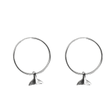 Whale Tail Hoops