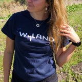 Wyland Signature Screened T-Shirt – Navy Blue