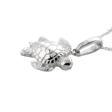 Wyland’s Sterling Silver Small Sea Turtle Charm Necklace