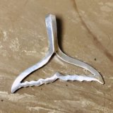 Wyland’s Silver Open Medium Whale Tail Pendant Necklace