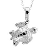 Wyland designed sea turtle charm sets a new standard for authentic ocean jewelry. It's the perfect ocean gift.