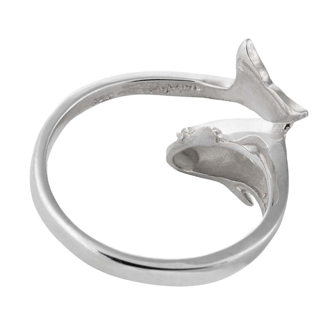 Sterling Silver Dolphin Wrap Ring - Choose Size 6, 7 or 8 - Wyland ...
