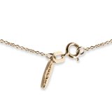 14K Gold Mini Humpback Whale Charm Necklace – with Gold Chain