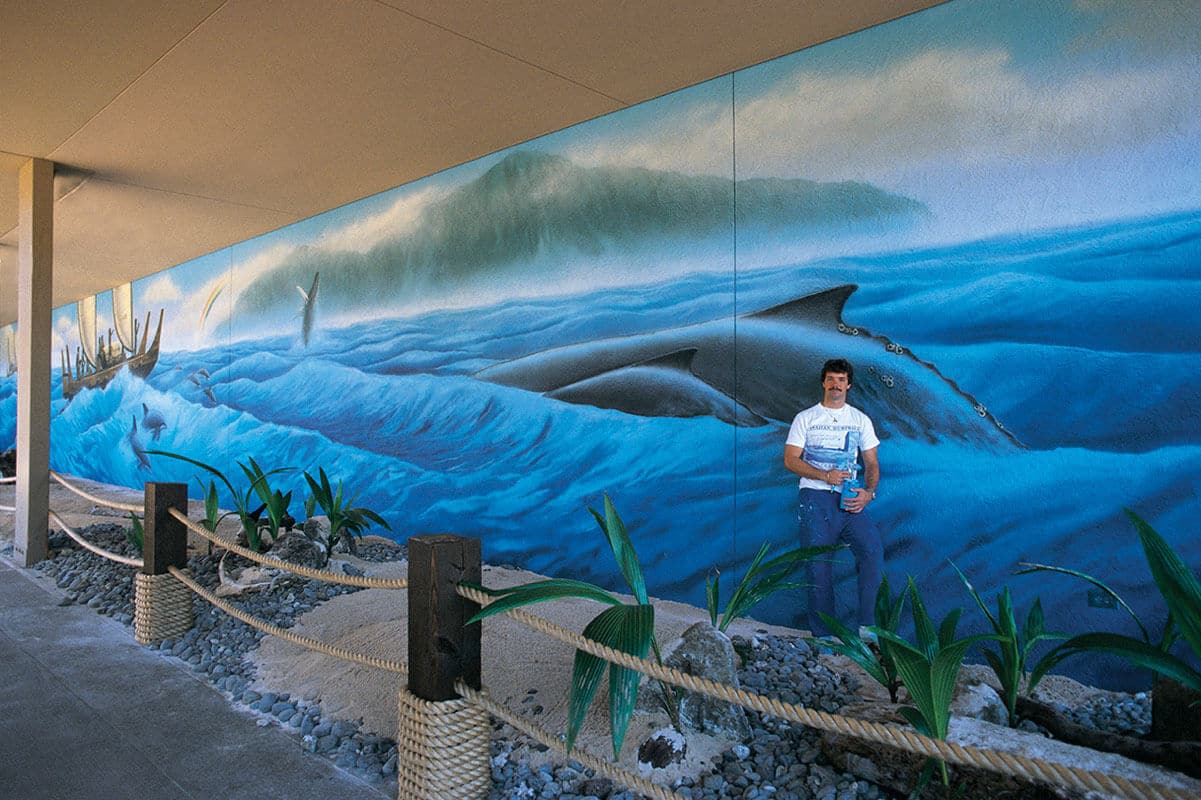 Oahu Wyland Whaling Wall #9 “First Voyage”