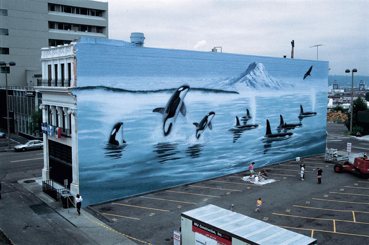 Tacoma Wyland Whaling Wall #21 “Washington Orcas”