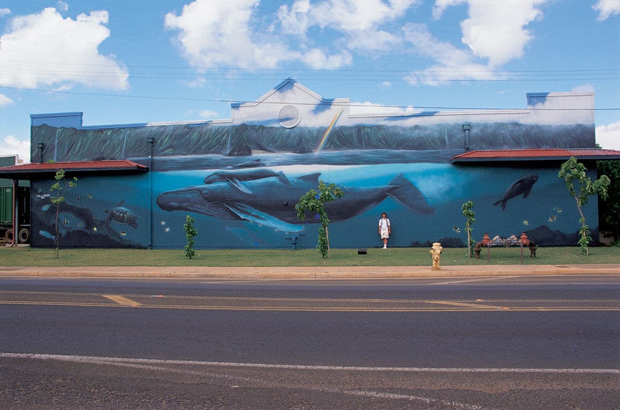 Kauai, Wyland Whaling Wall #29 “Humpbacks off the Pali Coast”