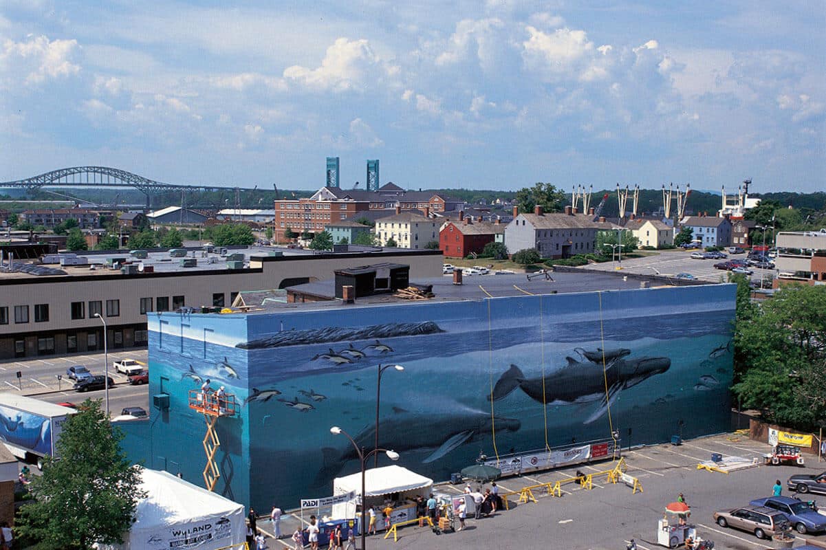 Portsmouth Wyland Whaling Wall #37 “Isle of Shoals Humpbacks”