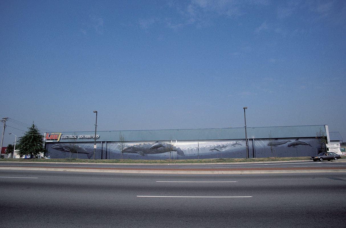 Baltimore, Maryland Wyland Whaling Wall #46 “Extinct Atlantic Gray Whales”