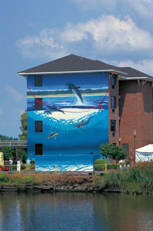 Wilmington, North Carolina Wyland Whaling Wall #48 “Coastal Dolphins”