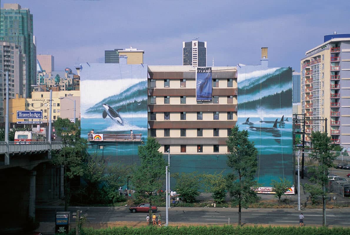 Vancouver, Canada Wyland Whaling Wall #56 “Vancouver Island Orcas”