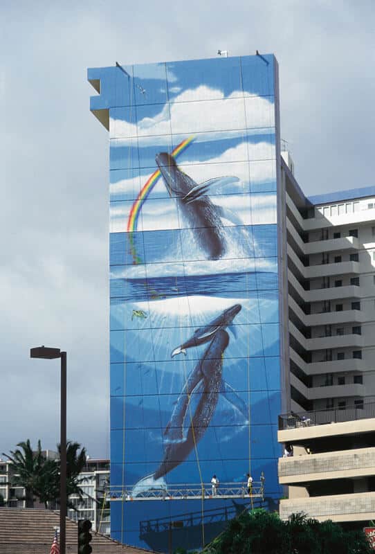 Honolulu, Hawaii Wyland Whaling Wall #67 “Earth Day Hawaii”