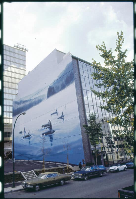 Vancouver Wyland Whaling Wall #8 “Orcas”