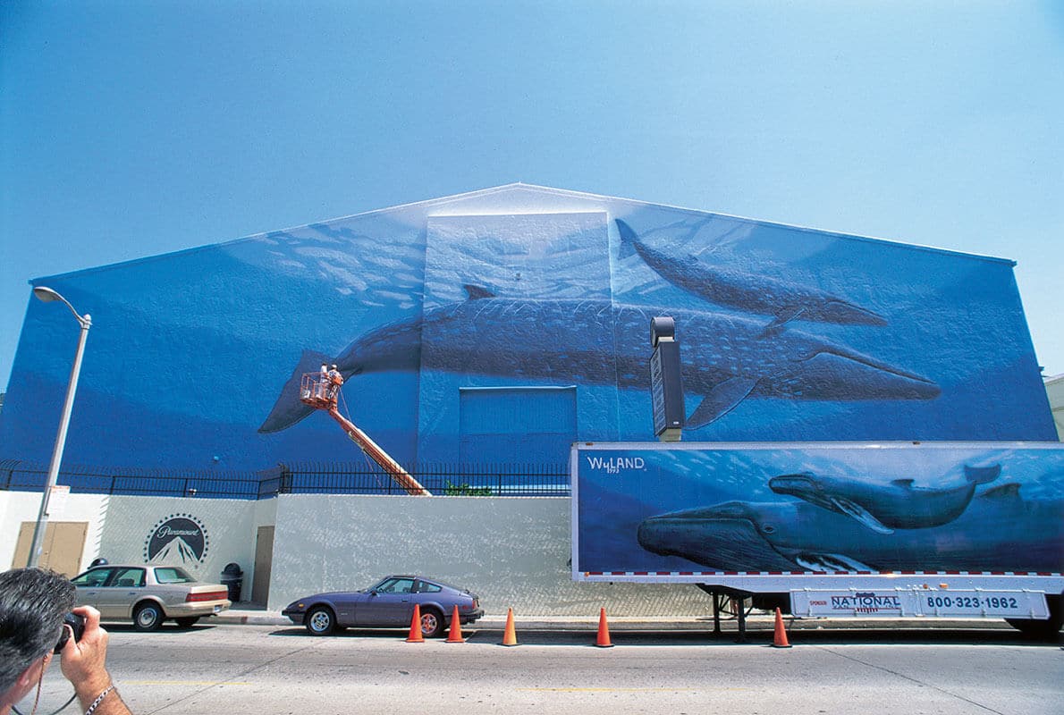 Hollywood, California Wyland Whaling Wall #63 “Life Size Blue Whales”