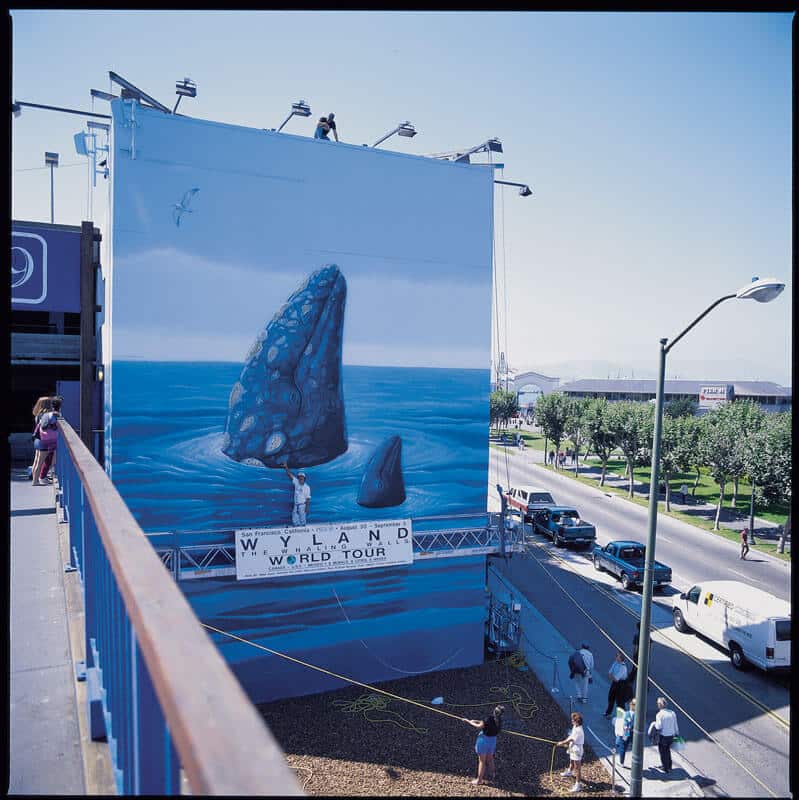 San Francisco, California Wyland Whaling Wall #60 “Spyhopping Gray Whale”