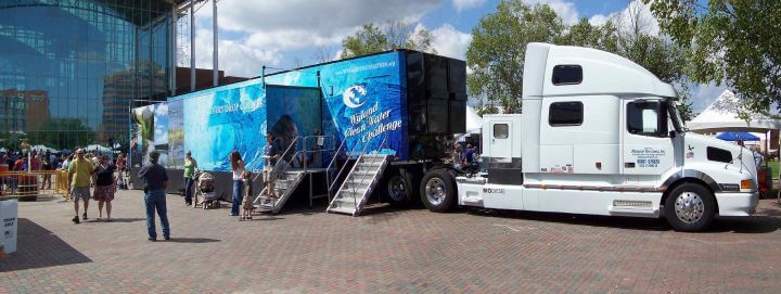 image of Wyland Foundation Wyland Clean Water Mobile Learning Center traveling environmental education exhibit