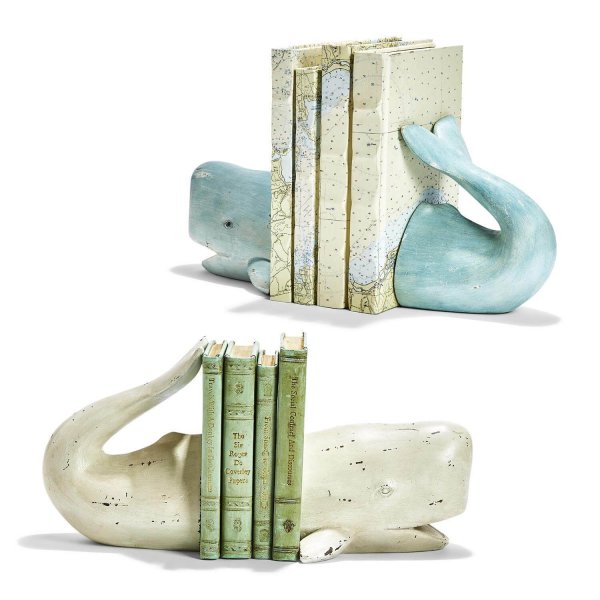 WHALE BOOKENDS