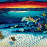 Wyland’s ‘Sea Life Below’ – SN Framed Litho – Your Gift with Donation of