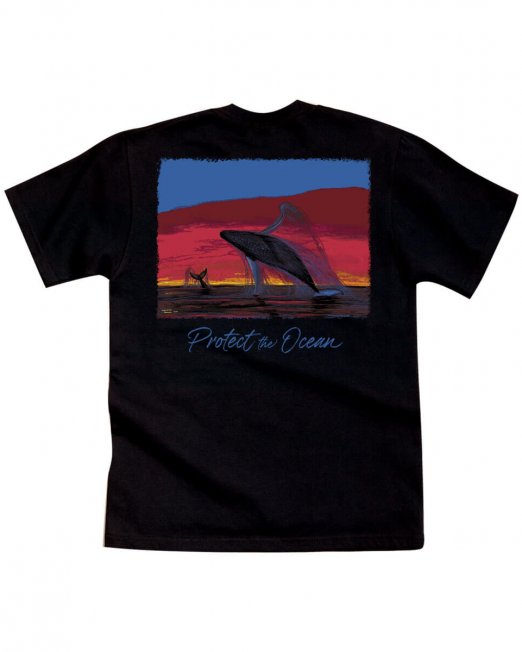 Protect the Ocean T-Shirt - Wyland Art - Whales