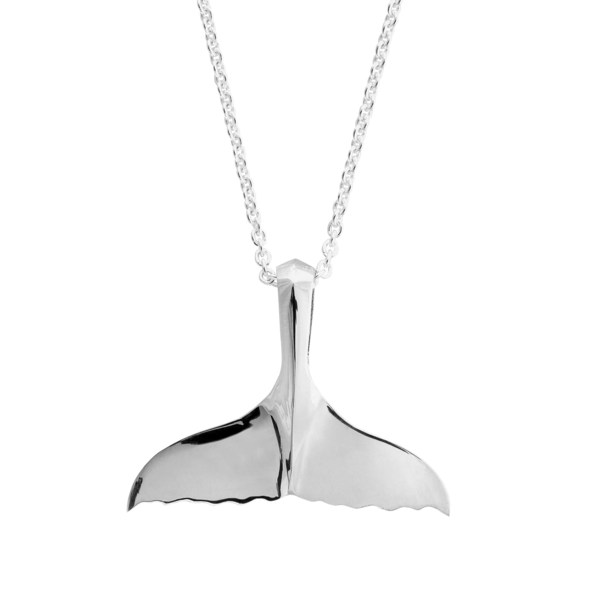 Whale Tail Pendant STERLING SILVER 