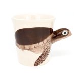 Hand Painted Ceramic Sea Turtle Mug