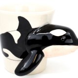 Hand Painted Ceramic Killer Whale Mug – Orca Gift