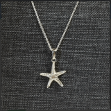 Sterling Silver Large Sea Star Necklace