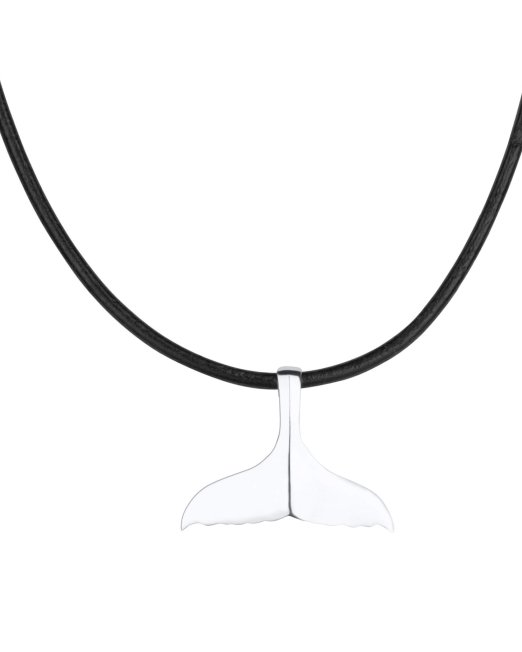 casual whale tail necklace