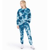 Tie-dye Jogger & Crew 2pc Lounge Set with Embroidered Sea Turtle