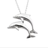 Sterling Silver Dolphin Buddies Necklace