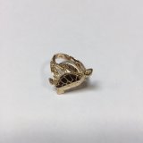 14K Yellow Gold Sea Turtle Reef Ring – Choose Size 6, 7 or 8