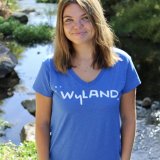 Wyland Signature V-Neck Recycled T-Shirt – Caribbean Blue
