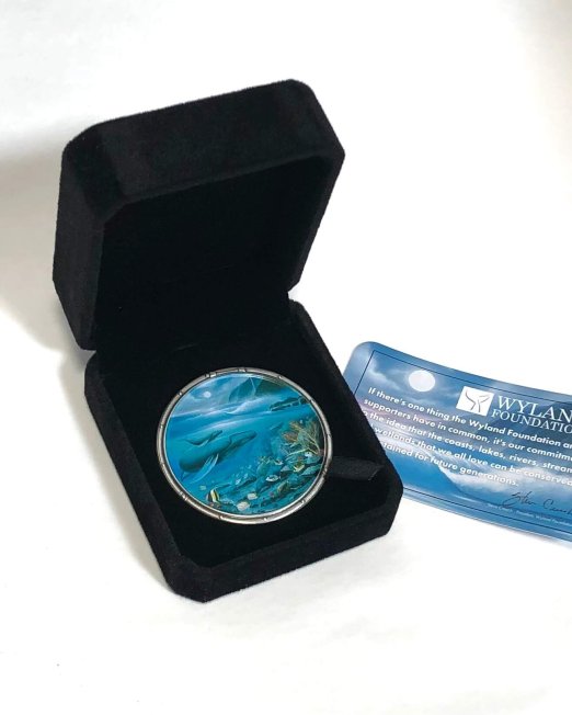 coin featuring wyland's painting