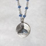 Sterling Silver + Crystal Bead Necklaces – Choose Whale Tail or Sea Turtle