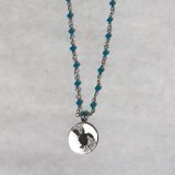 Sterling Silver + Crystal Bead Necklaces – Choose Whale Tail or Sea Turtle