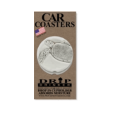 Absorbent Ceramic Car Coasters – Set of 2 Choose a Design