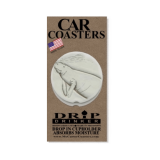 Absorbent Ceramic Car Coasters – Set of 2 Choose a Design