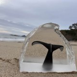 Wyland’s ‘Whale Tail In The Mist’ Lucite – Signed & Numbered Limited Edition