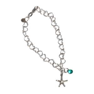 LIS Sea Star Bracelet with Glass Bead