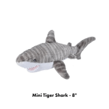 8″ Plush Stuffed Sharks – Choose Mako, Great White, Hammerhead, Tiger