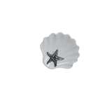 Mini Ceramic Shell Dishes + Pewter Sea Life Detail – Choose from Three