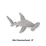 8″ Plush Stuffed Sharks – Choose Mako, Great White, Hammerhead, Tiger