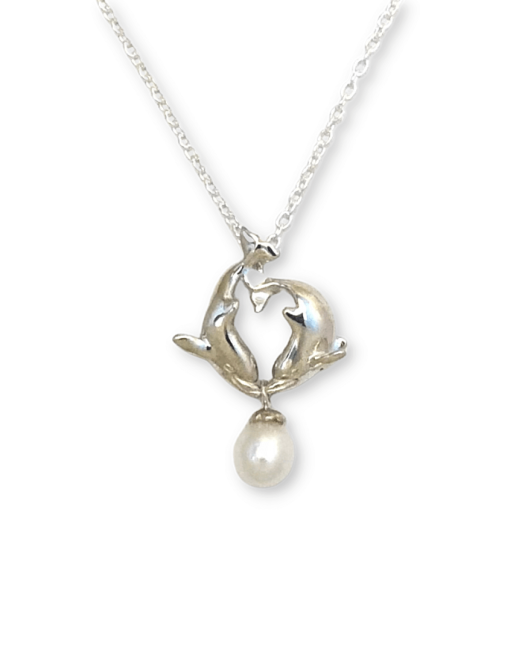 dolphin jewelry with pearl