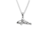 Reintroducing Wyland’s Sterling Silver Mom & Baby Orca Necklace – 20″