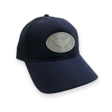 Organic Cotton Whale Tail Metal Emblem Cap – Velcro-back