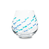Schooling Fishes Stemless 21oz Wine Glasses – Set of 4