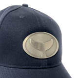 Wyland Whale Tail Metal Emblem Cap – Navy with Hidden Velcro Back