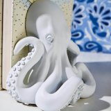 Clever Octopus Bookend Set – Cast in Off White Resin