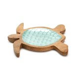 Shimmering Turtle Handcrafted Mango Wood Serving Plate