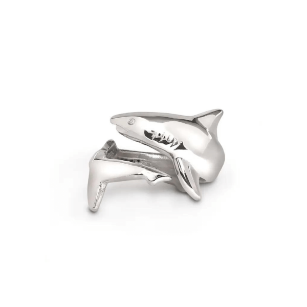 Silver Shark Ring