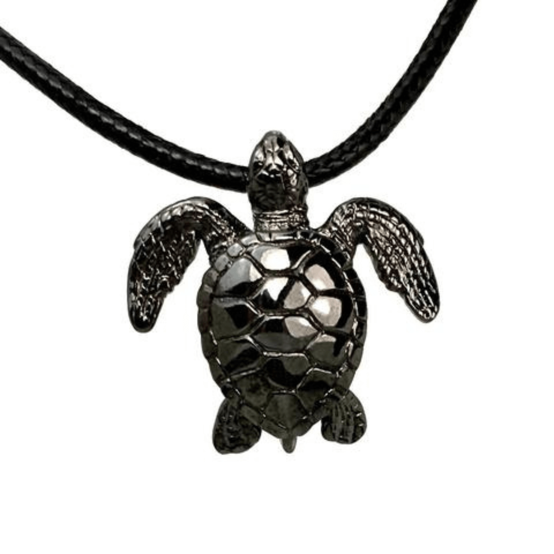 SEA TURTLE NECKLACE STERLING SILVER – THE MOONFLOWER STUDIO